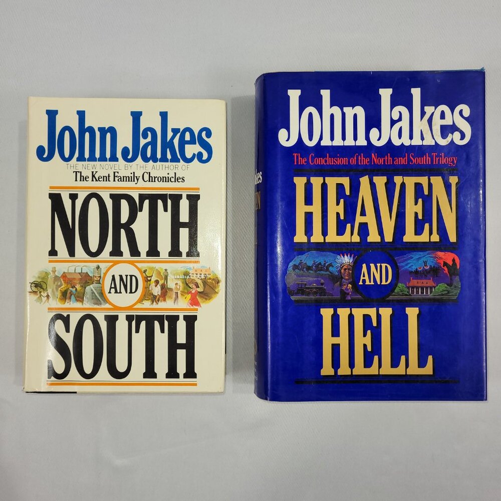John Jakes North & South 1982 Heaven & Hell 1987 1st Edition Hardcover Book Set